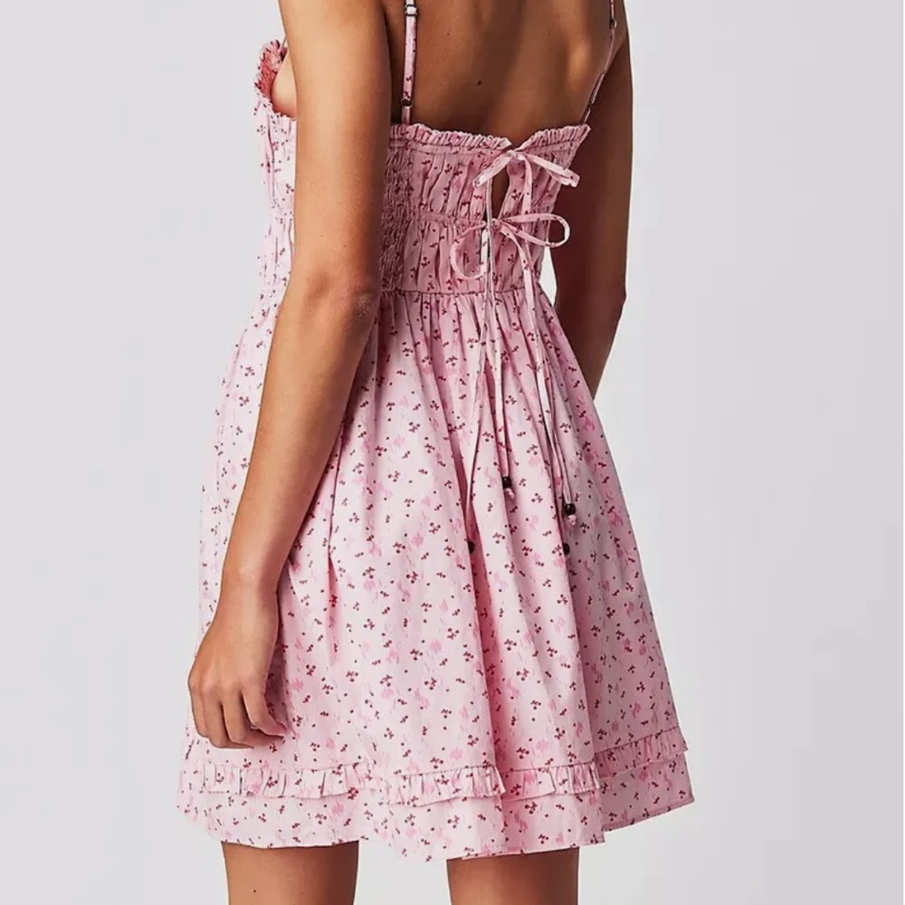 Free people gaby mini dress pink